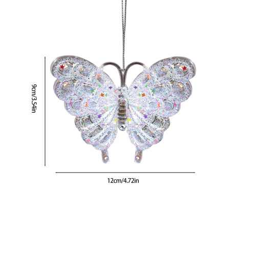 Décorations de Noël étoile papillon flocon de neige ange 12 pièces 1