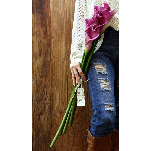 Kunstige Calla Lilies med Ægte Touch, 6 Stilke 1