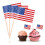 USA Flag Madpinde 100 stk. Træcocktailpinde 3
