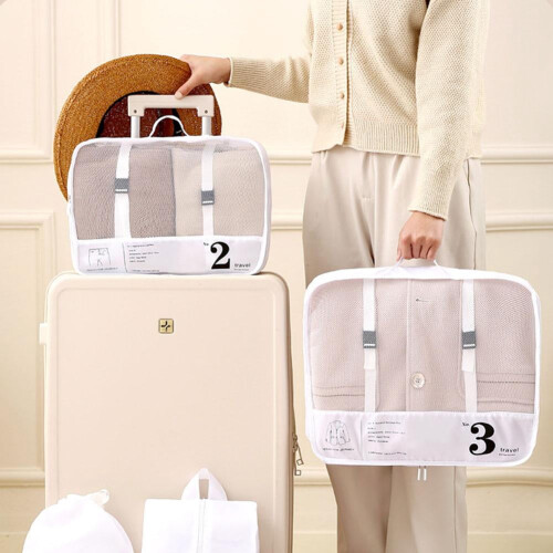 Wmool Reseväska Set – Polyester, Vikbar, 2