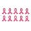 Rosa sløyfe kreftbevissthetsbrosjer 10 stk 2