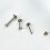 3 τεμάχια 16G τιτανίου Labret Studs για χόνδρο χείλους Tragus 5
