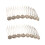Pettine per capelli da donna con fiore e strass – 2 pezzi 4