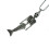 Hanger met zeemeerminskelet van legering 5