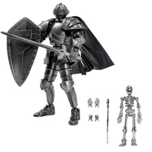 T 13 Action Figure Set,Skeleton Knight Action-Silver