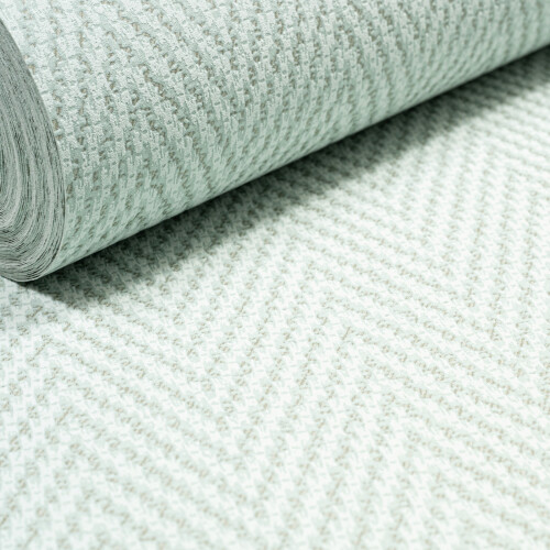 Green Textured Geometric Wallpaper Free Match Vinyl 2