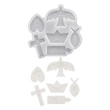 Sturdy White Silicone Heart Mould Designs For Easy Candle Making