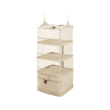 Opvouwbare stoffen opbergtas voor garderobe-organisatie en-S wit