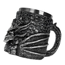 Artistieke Dragon Head Resin Cup Elegante drinkmok met handvat