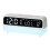 Night Light Digital Alarm Clock Electric Desk Clock with-White 1