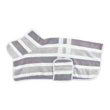 Protective Absorbent Pet Robe Corals Fleece Fabric Stop-Gray XL