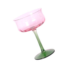 Stylish Flower Vertical Goblet Elegant Gradient-cocktail glass