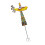 Garden Decoration Tractor Wind Sculpture-yellow windmill 1