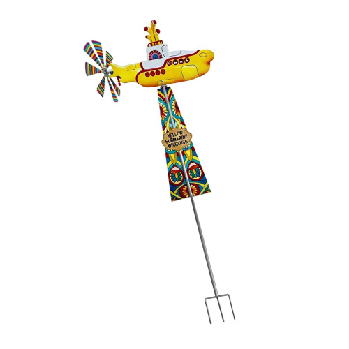 Garden Decoration Tractor Wind Sculpture-yellow windmill