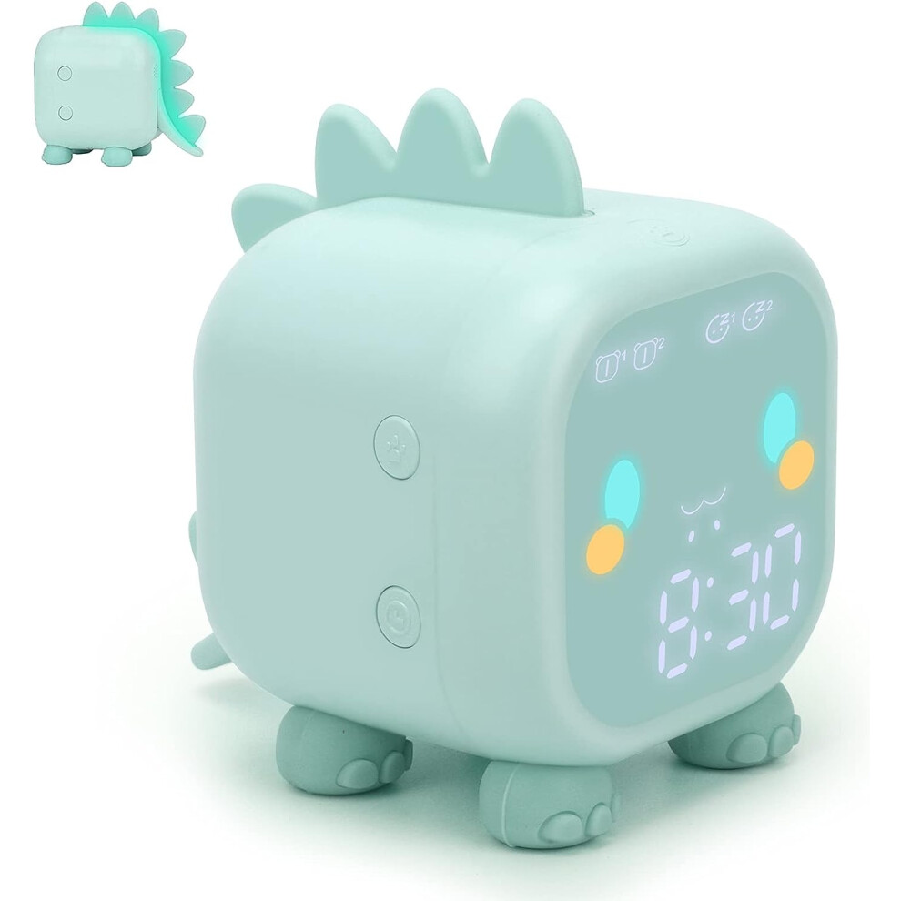 Children's Clock, Cute Dinosaur Alarm Clock, Children's Sleep Alarm Clock, Wake-Up And Night Light