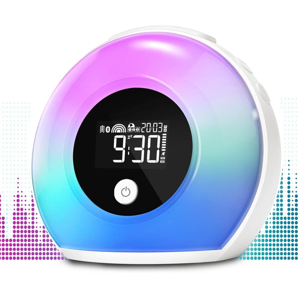 Alarm Clock With And Bluetooth Speaker, Night Compatible Children Light
