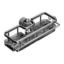Metal Faucet Sponge Holder Kitchen Sink Organizer Rack