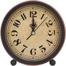 Vintage Retro Analog Alarm Clock, Round Alarm Clock, Small Table Clock, Super Quiet, Non-Ticking, Small Clock compatible Home Decor