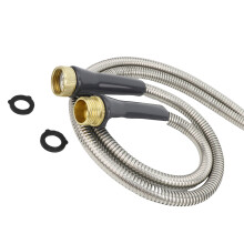 3FT Short Extension Hose With Double Female Brass Ends Metal