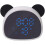 Cute Panda Alarm Clock, Digital LED Desk Clock compatible Bedside Table (Black) 1