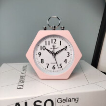 pcs OS005 Silent Student Alarm Clock Children's Room Bedside Table Luminous Alarm Clock (Pink