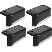 4pcs LED Solar Light Outdoor compatible Stairs Garden Yard Fence Wall Landscape Light 4pcs Solar Light 1LED Wall Light Outdoor Garden Wall Light Fen