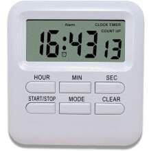 2025 New Digital Timer with 3 in 1 Clock/Alarm Clock Function, Magnetic Kitchen Timer, Countdown Stopwatch