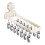Practical Foldable Garment Hanger Features Multiple Clip-White 1