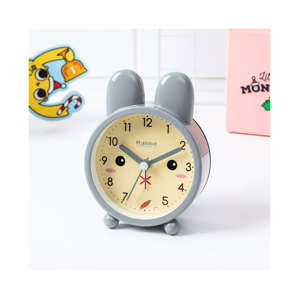 Simple creative mute student with cute children's clock small alarm clock desk clock