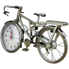 Alarm Clock Bicycle Clock Retro Desk Clock compatible Decoration and Setting Time, Random Pattern