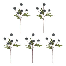 Wunderschöne 5-köpfige künstliche Seidenblume in-dunkelblau