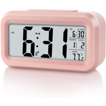 Digital alarm clock compatible children, battery operated, large screen