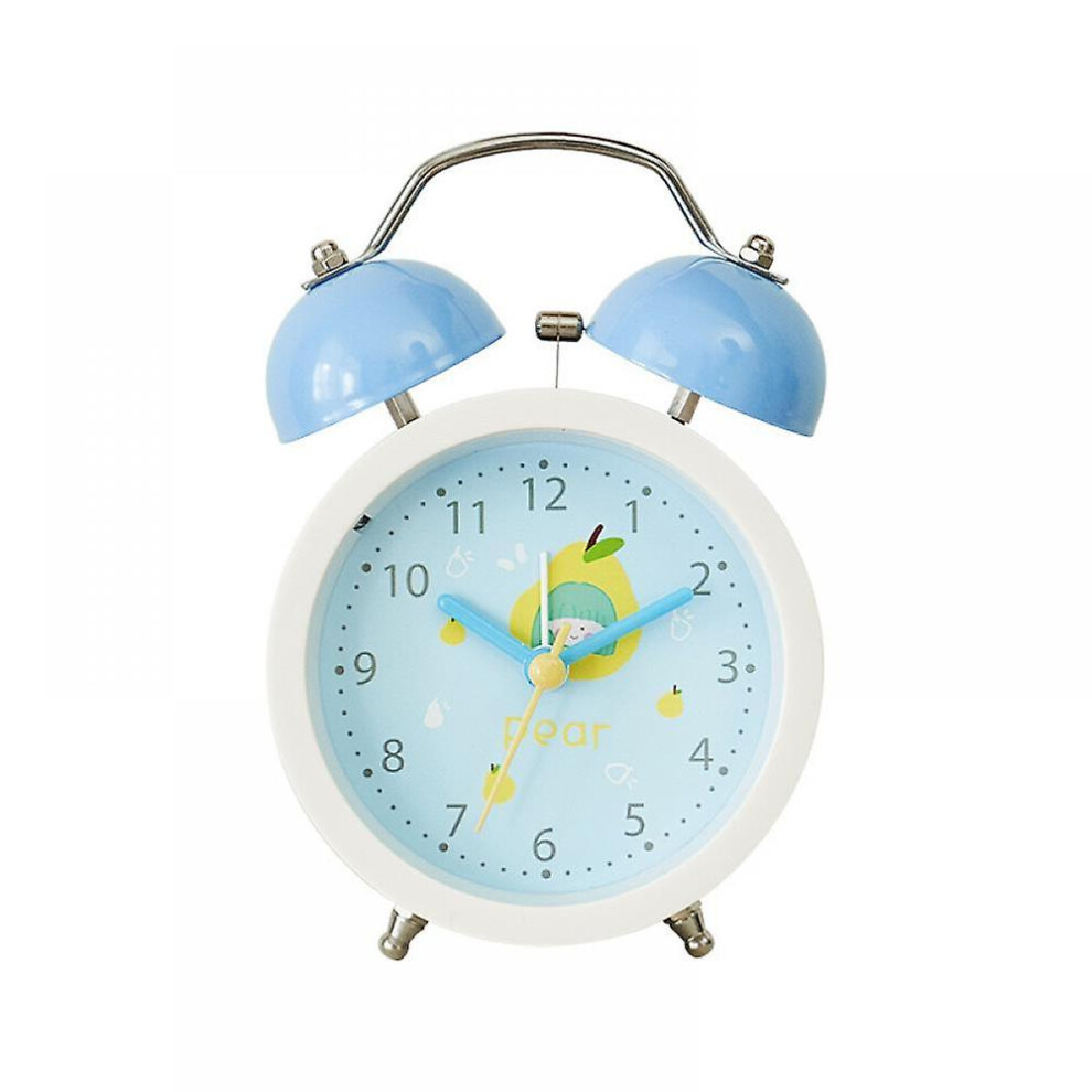 Mordely Creative Cartoon Children's Loud Volume Alarm Clock, Student Bedside Clock, Creative Clock, Metal Bell Clock ue