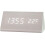 Triangular LED digital alarm clock with voice control, snooze function, date, erature and humidity (white) 1