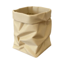 Wrinkled Styles Stiftbecher aus Polymilchsäure mit-khaki