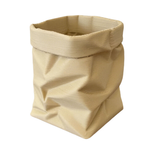 Wrinkled Styles Stiftbecher aus Polymilchsäure mit-khaki