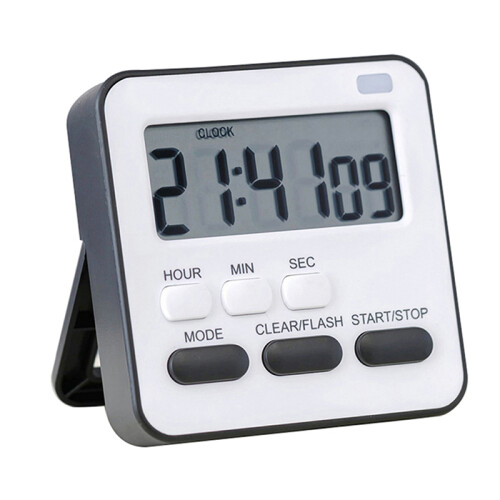 Timer Cooking Kitchen Sports Study Alarm Clock_Black