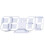 3D Digital Alarm Clock, Wall Mounted LED Digit Time Clock with 3 Automatic Adjustable Brightness Levels, LED Electronic Clock with Snooze Function, M 1