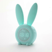 Alarm Clock with Night Light Touch Control Function Rechargeable Green_Green