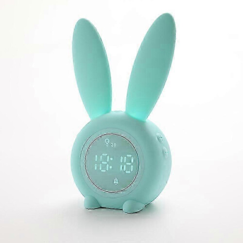 Alarm Clock with Night Light Touch Control Function Rechargeable Green_Green