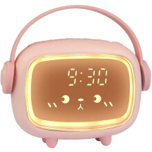 Alarm Clock Children Digital Children's Alarm Clock compatible Girls Boys_pink