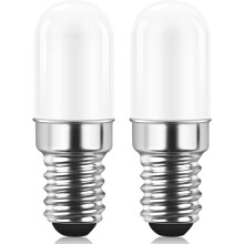 E14 LED refrigerator bulb 2W equivalent to 15W warm white 3000K refrigerator lamp salt lamp sewing machine non-dimmable 2-pack
