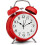 Analog Alarm Clock Extra Loud Dual Clocks Retro White Silent 1