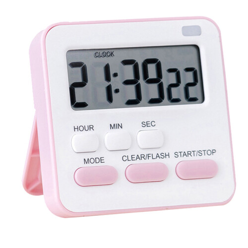 Timer Cooking Kitchen Sports Study Alarm Clock_Pink