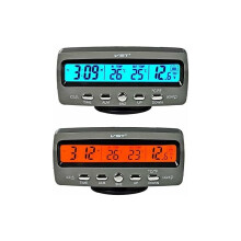 1pc Voltage Detector erature Car Auto LCD Display Digital Display Thermometer Alarm Control Alarm Clock