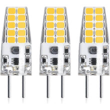 pcs 3W 12V G6.35 LED Bulb T3 / T4 / T5 Socket G6.35 / GY6.35 Base Warm White 3000K Replacement compatible 30W Halogen Bulb [Energy Class A++]