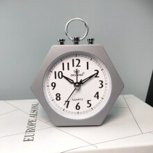 pcs OS005 Silent Alarm Clock compatible Students Children Bedroom Bedside Light Alarm Clock (Gray)