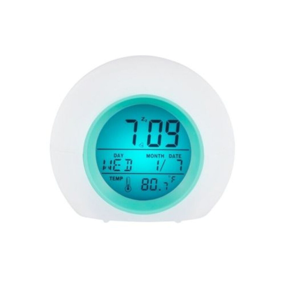 Round gradient alarm clock, perpetual calendar