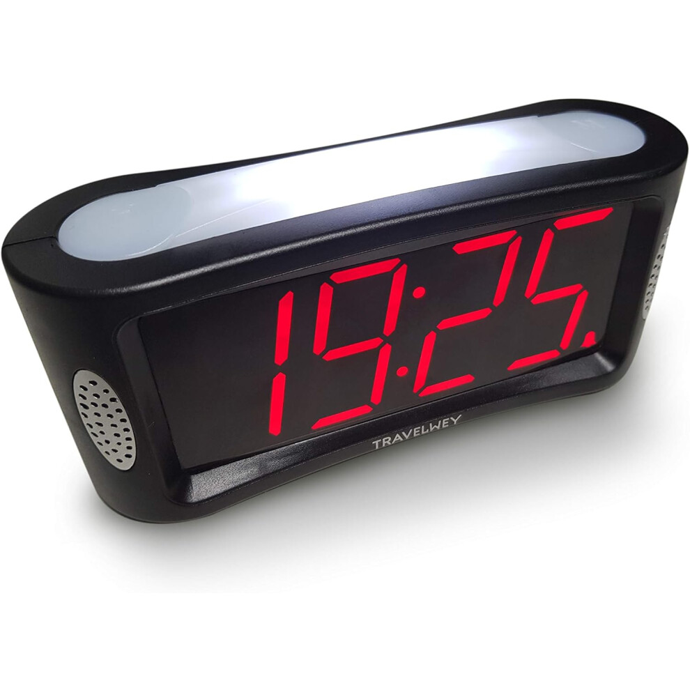 Led Digital Alarm Clock - Morning Alarm Clock Compatible Heavy Sleepers Dark/Light