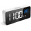 Digital Alarm Clock With Large LED Era Display, Portable Mirror Alarm Clock White 1